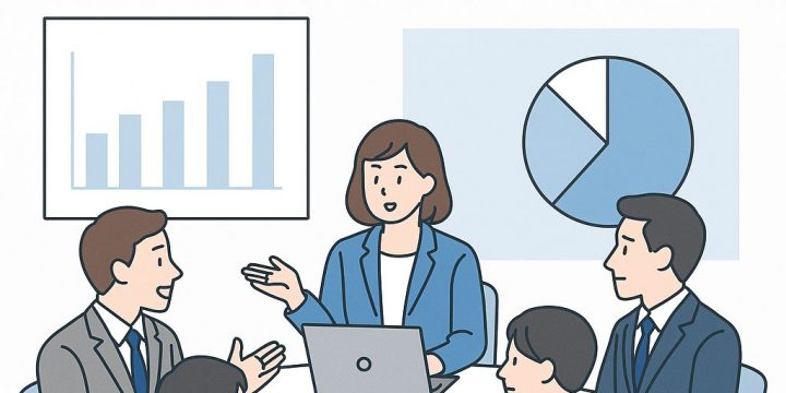 大阪の採用企業が求人広告戦略を考えるオフィス会議のイメージ