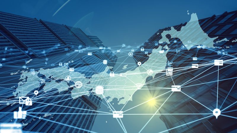 日本のエリアを表した図