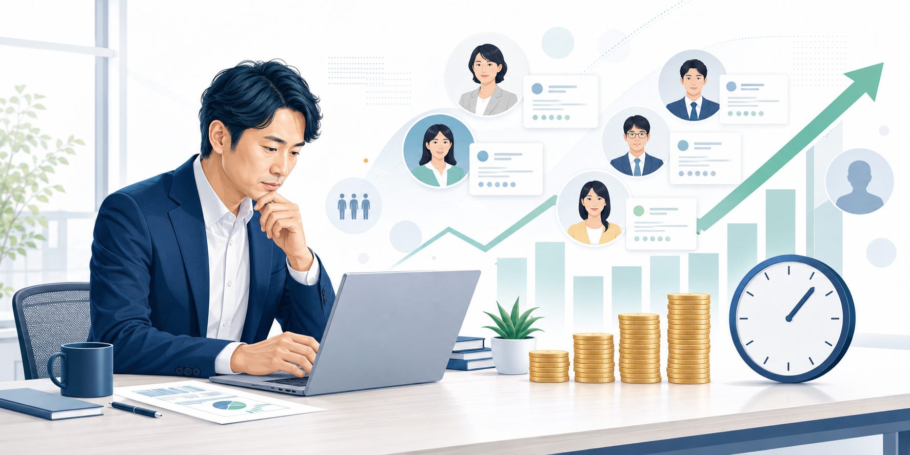 最低賃金の上昇が求人募集と採用活動に与える影響を検討する人事担当者