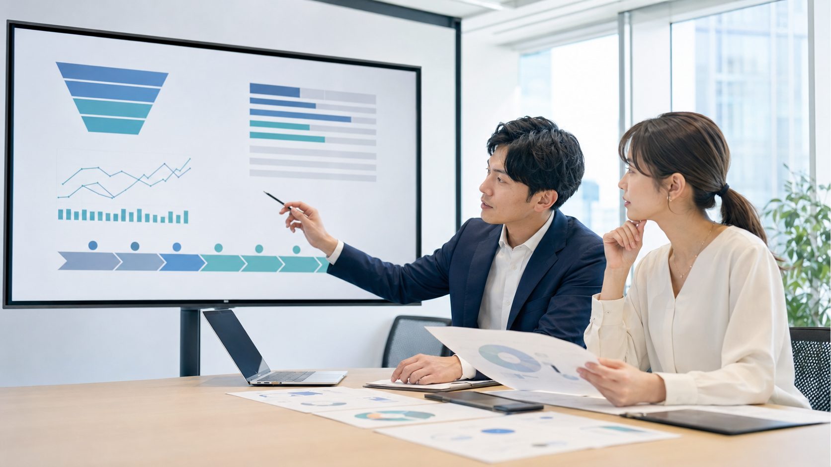 2026年下半期の採用計画を見直す採用担当者