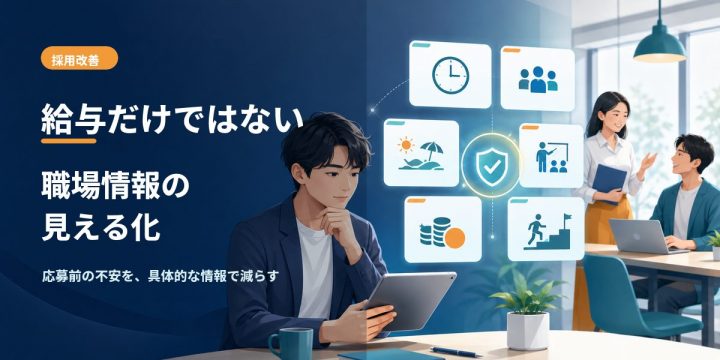 職場情報の見える化に必要な情報を比較する求職者